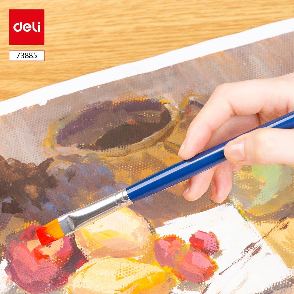 ديلي مجموعة فرشاة ألوان مائية + غواش - 3 مبروم / 3 مشطوف - أزرق - E73885